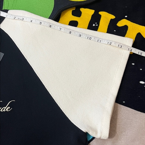 Rhude Black & Off-White Piqué Raglan T-Shirt - Picture 12 of 13